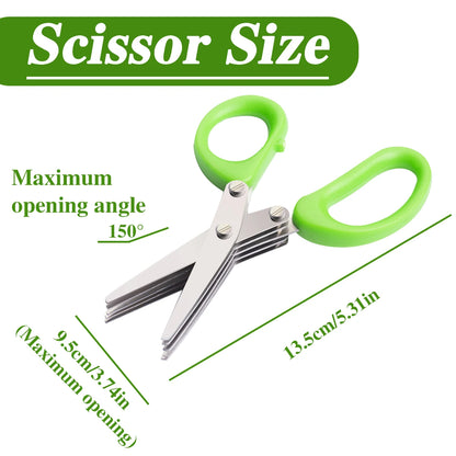 2/4PCS 5-Layered  Scissors