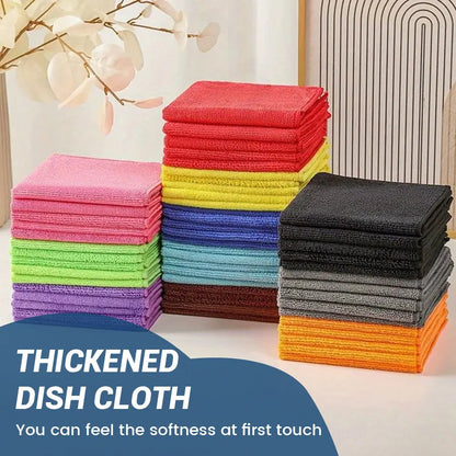 10 Pcs Microfiber Cleaning Cloths