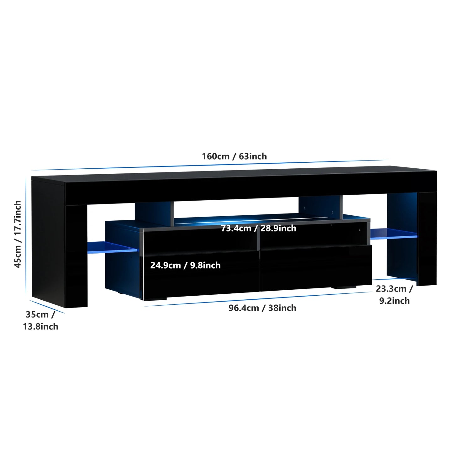71IN LED TV Stand for 75/70/65 inch