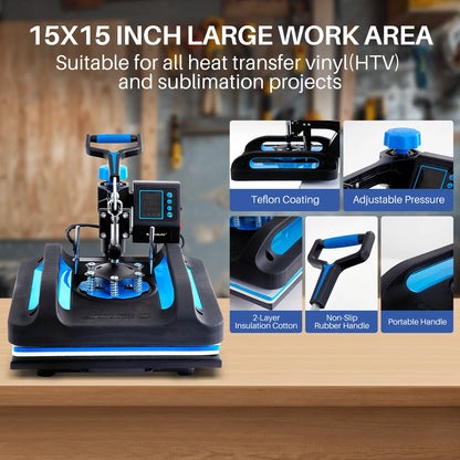 ROOMARK 8 in 1 Heat Press