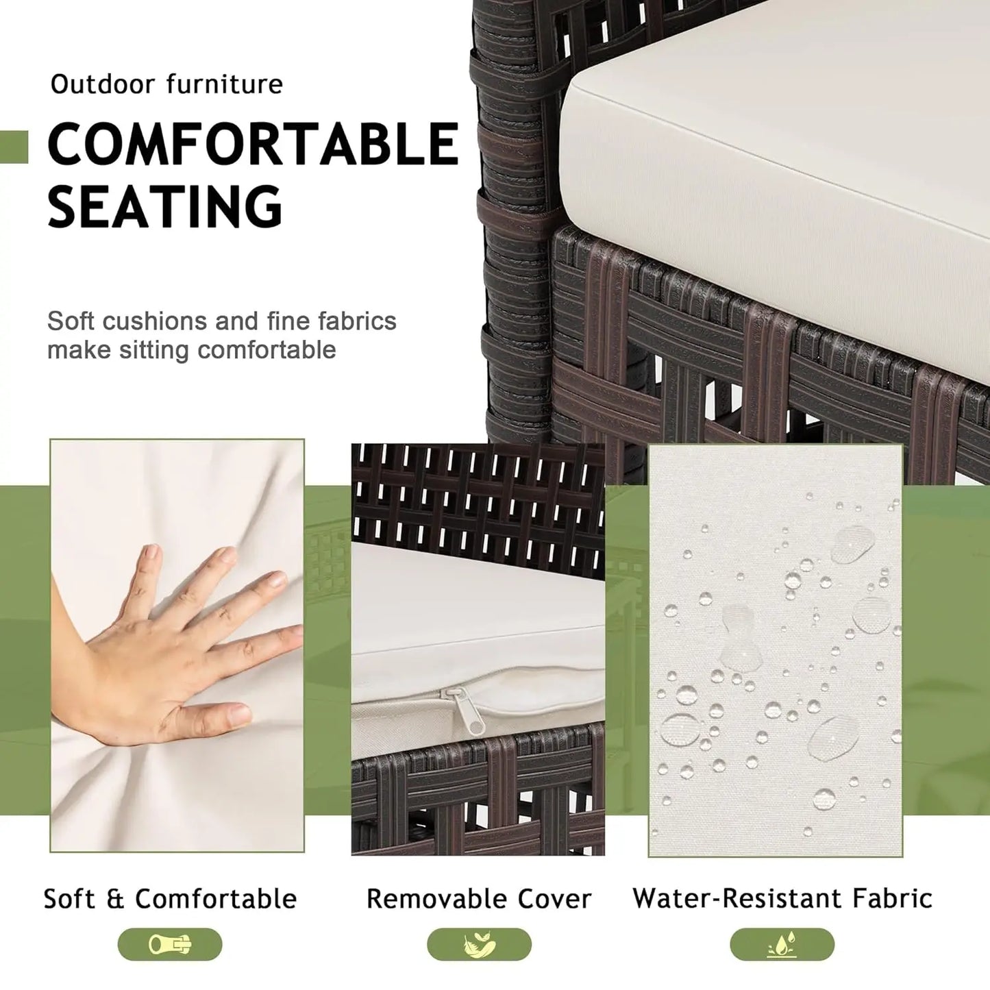 Outdoor 3 Piece Patio Furniture