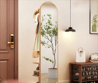 Solid Wood Floor Mirror
