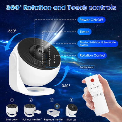 Galaxy Projector for Bedroom