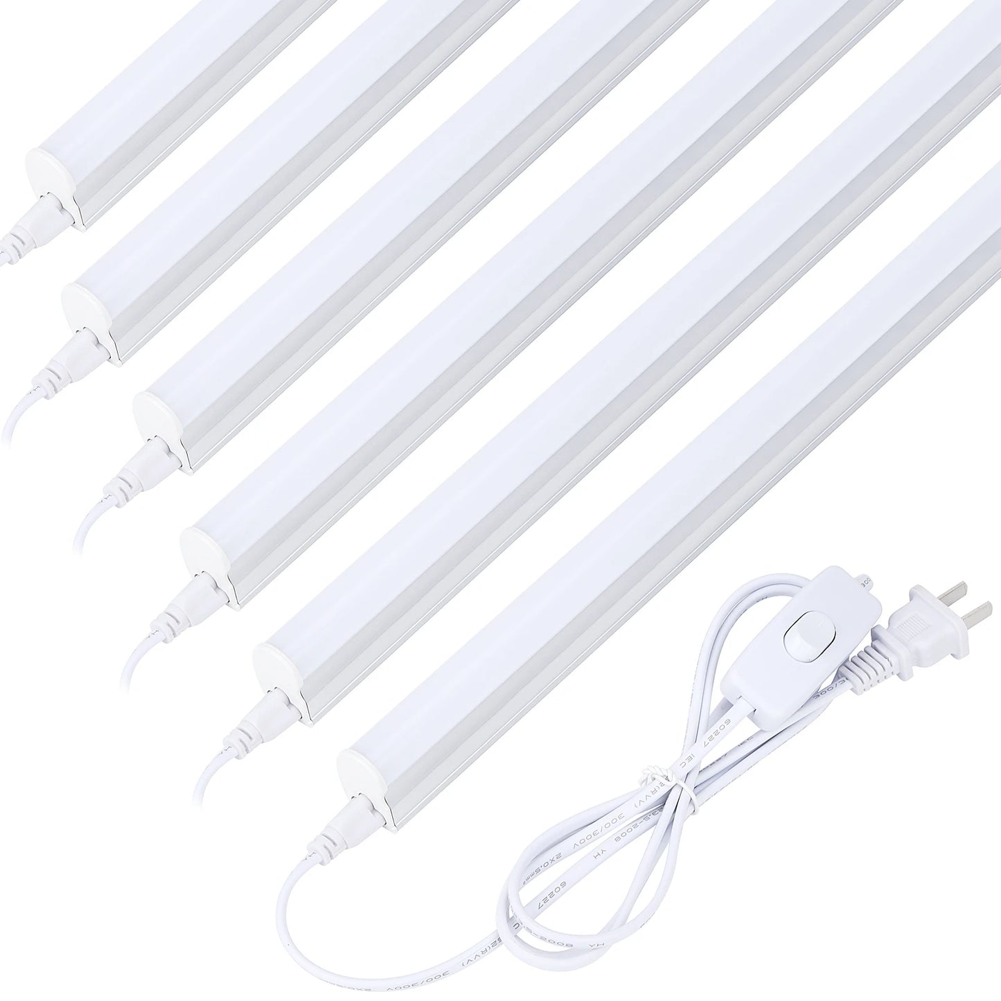 (6 Pack) LED T5 Integrated Single Fixture