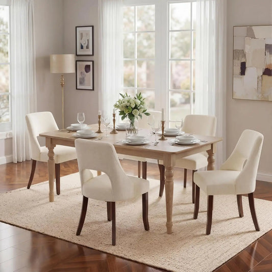 Wooden Dining Chairs Set of 2