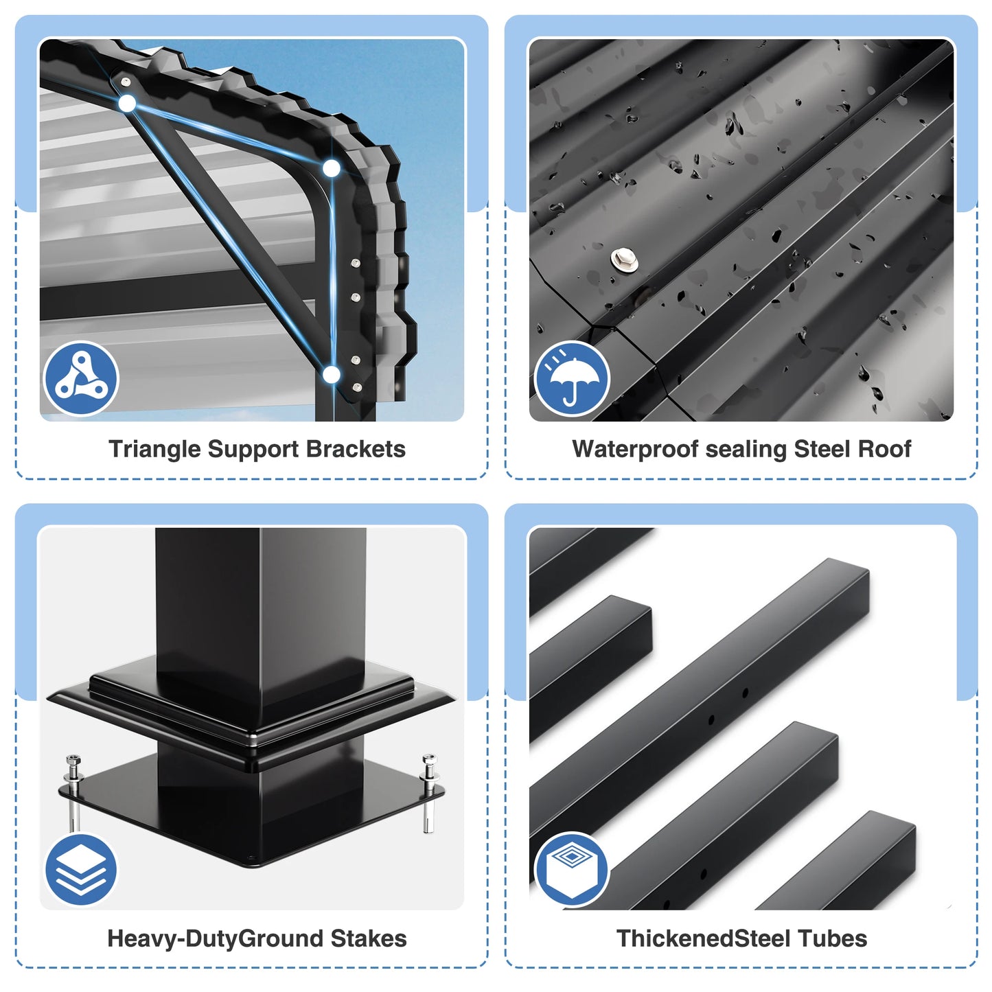 20x20/20x30/20x40FT Metal Carport