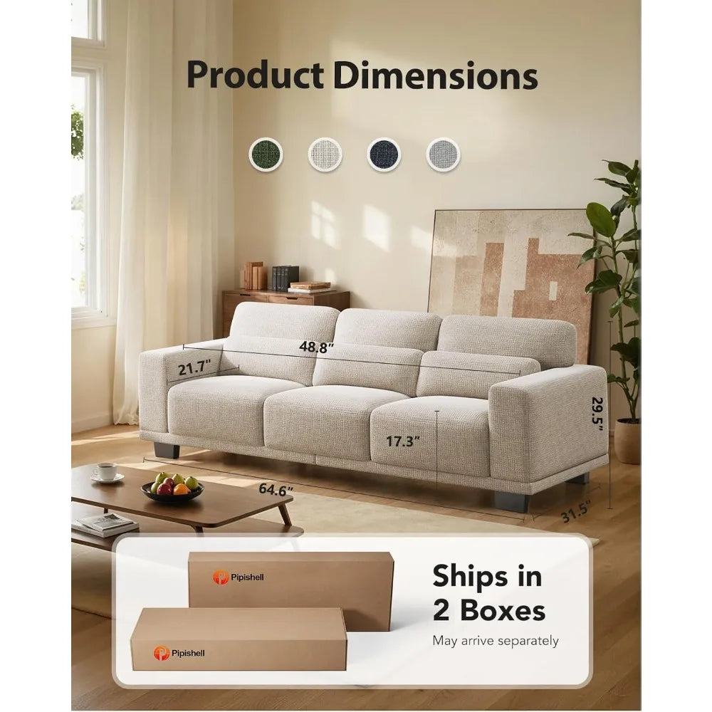 3 Seater Sofa Couch with Deep Seats