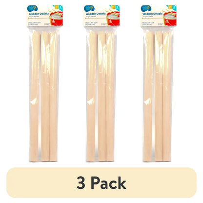 3 Pack Wooden Dowels