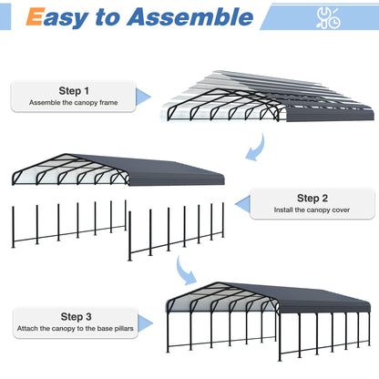 20x20/20x30/20x40FT Metal Carport
