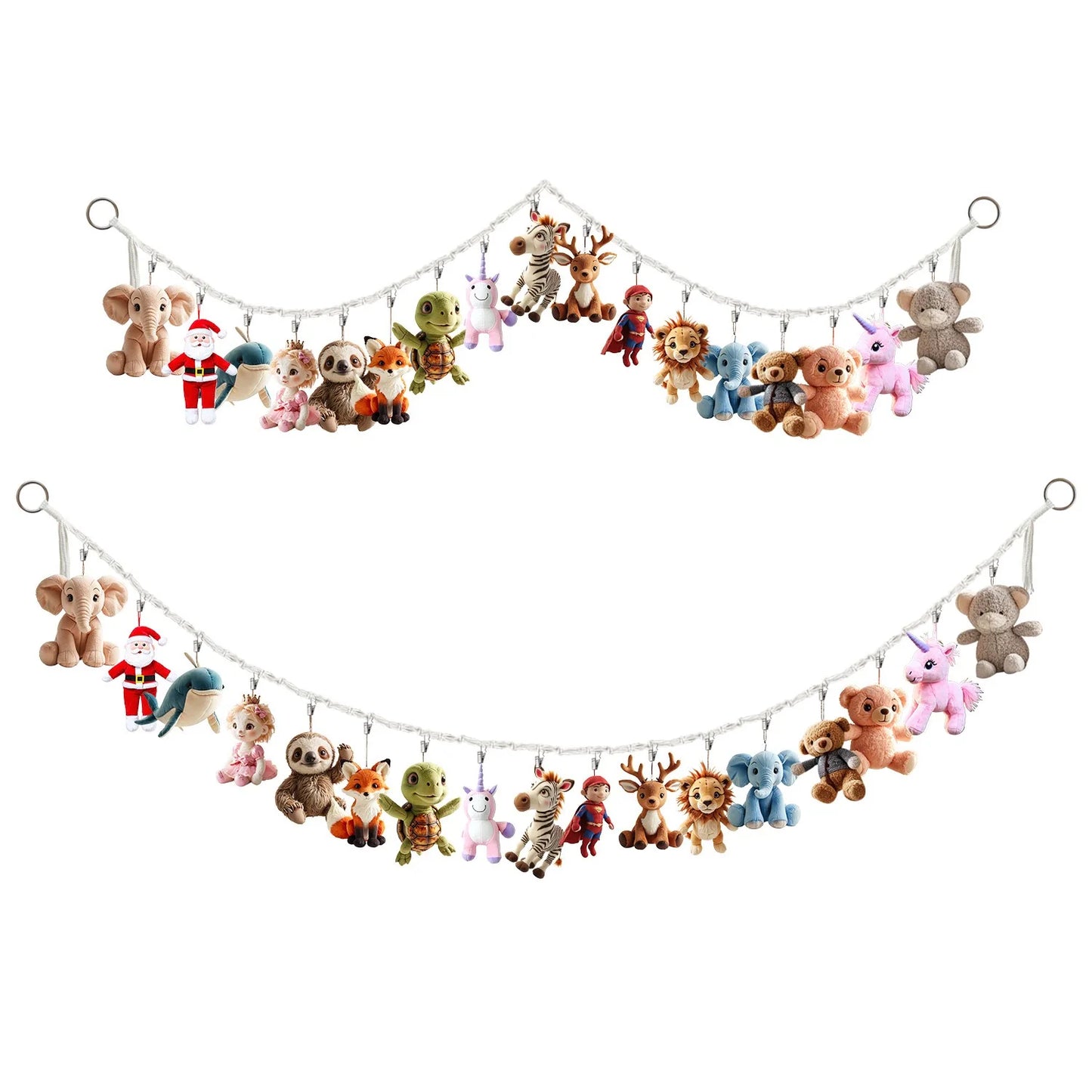 Cotton plush animal storage rope