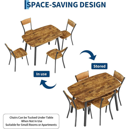 5 Piece Dining Table Set For 4