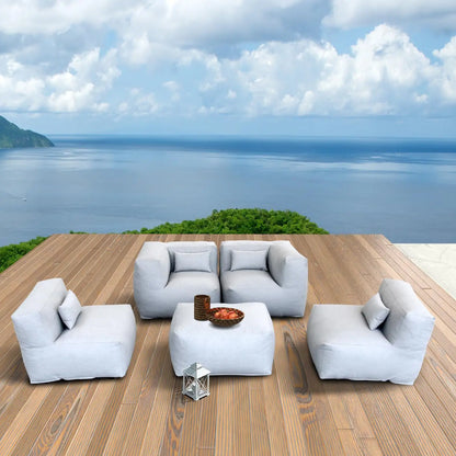 Patio Furniture Set Bean Bag 9 Pieces