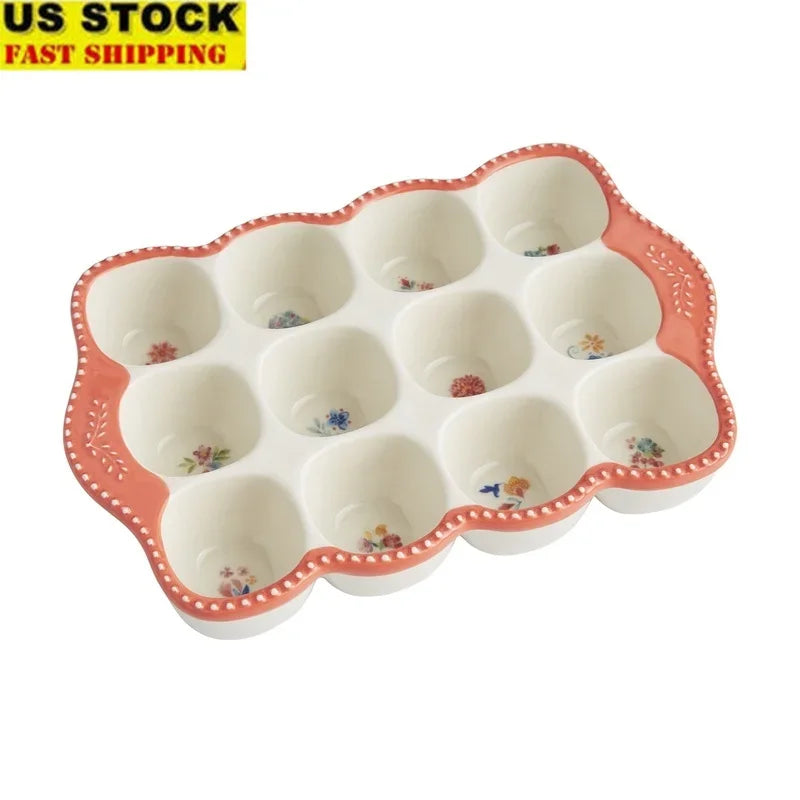 Stoneware Egg Holder