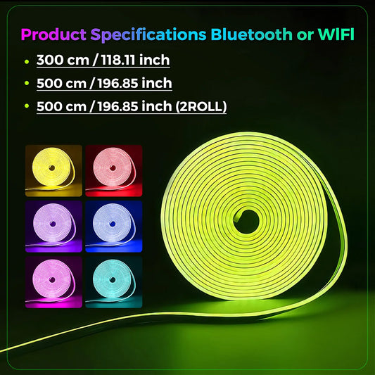 10M/5M/3M Neon WIFI RGB Led