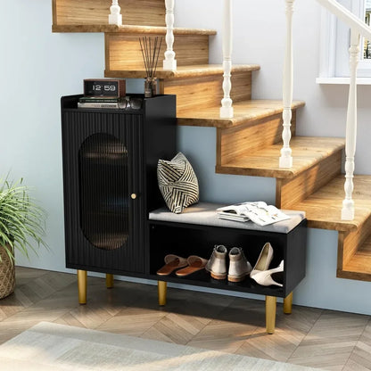 "2-Piece L-Shaped Storage Bench