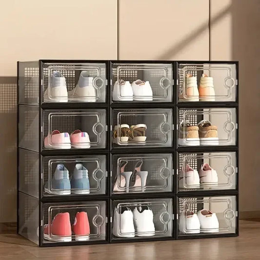 Stackable Shoe Storage Box 6/12 Pack