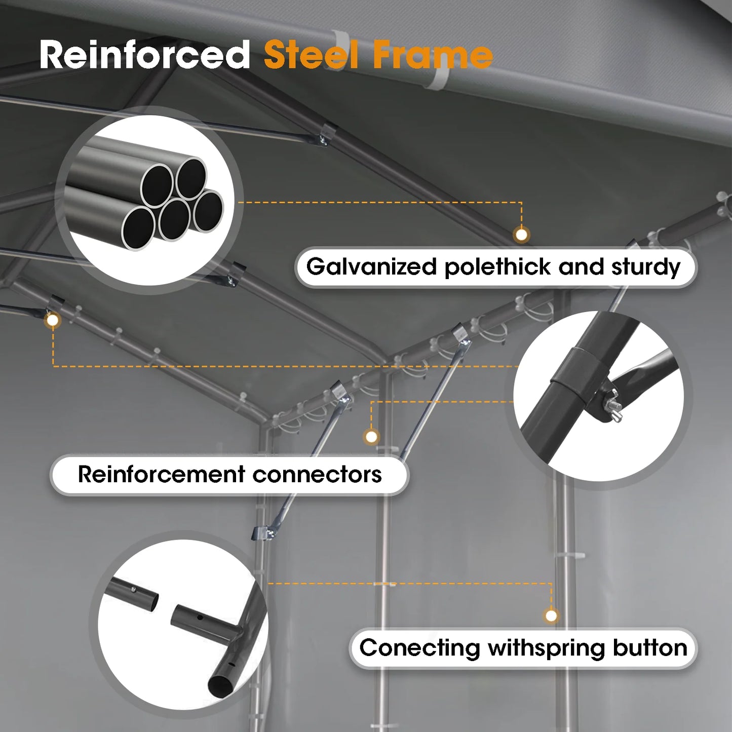 Grezone 10 x 20 ft. Carport