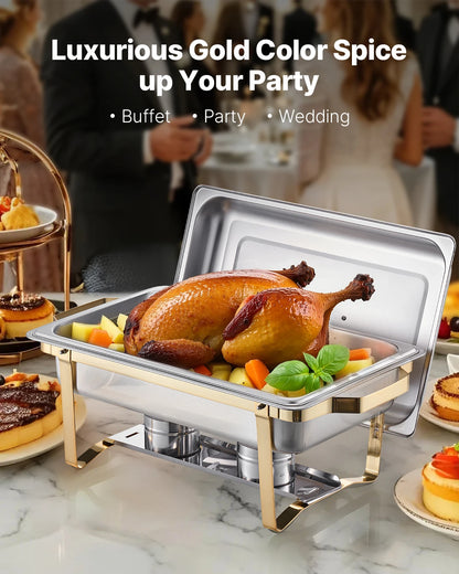8 Qt 4 Pack Chafing Dish Buffet Set