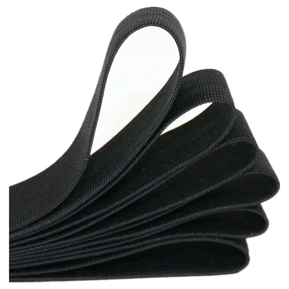 Flat Elastic Band Black White Rubber Band