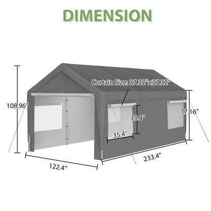 Carport 10x20ft Portable Garage
