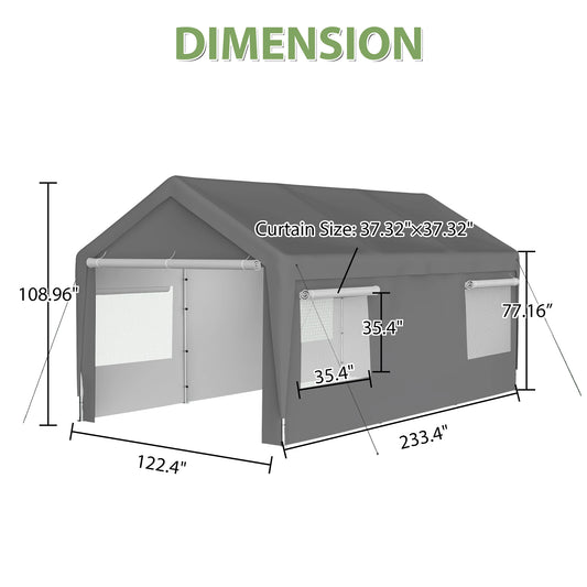 Carport 10x20ft Portable Garage