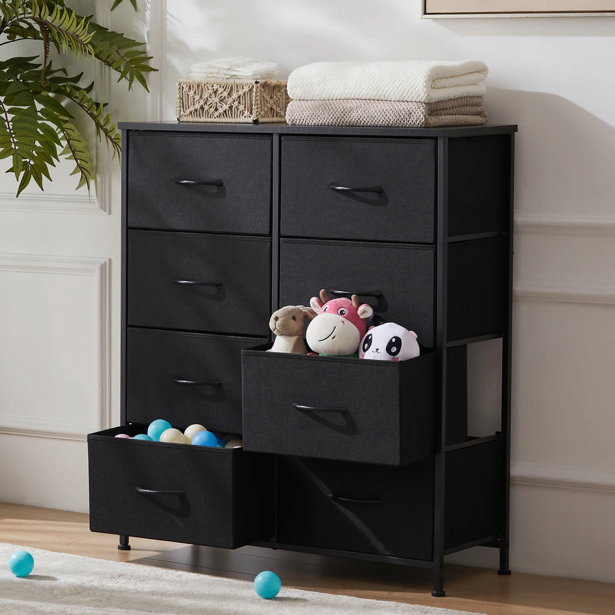 Fabric 8 Drawers