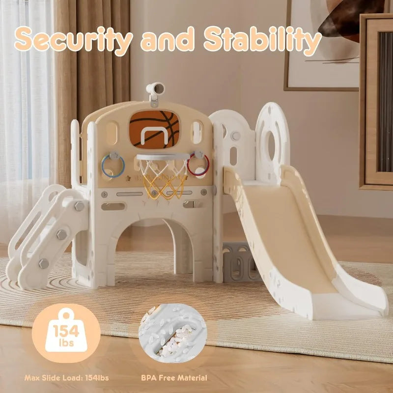 8 in 1 Toddler Slide and Climber Plus More