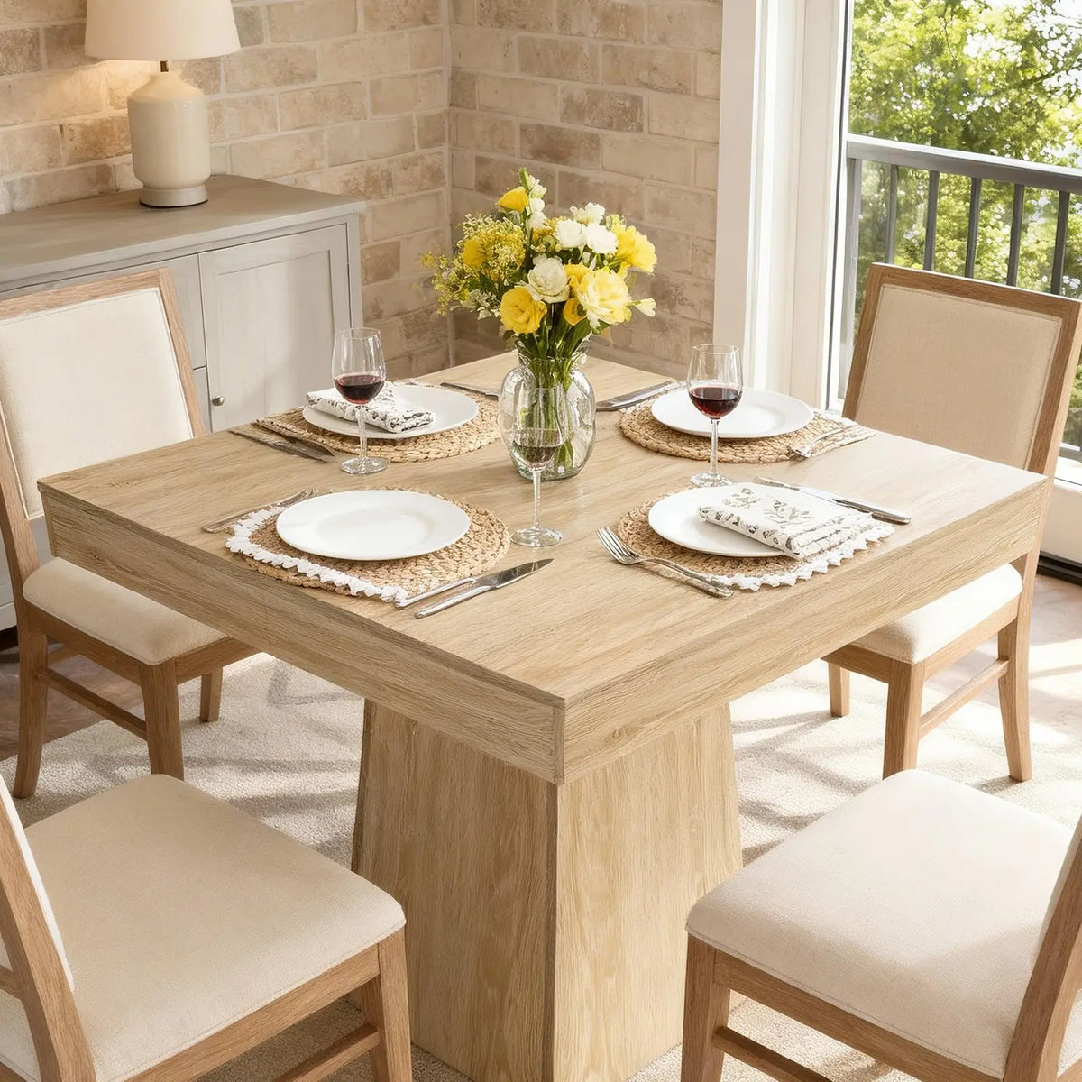 31.5in Square Dining Table For 4