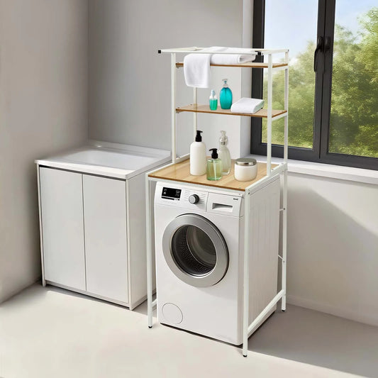 Over Washer and Dryer Storage Shelves