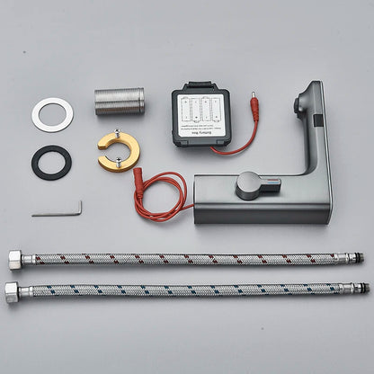 Luxury Silver Gray Smart LCD Daul Sensor