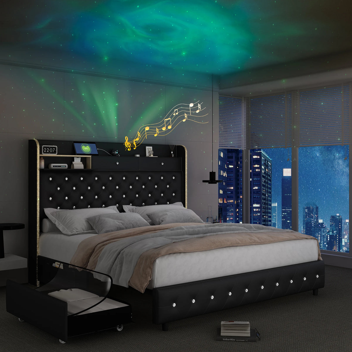 Queen Upholstered Bed Frame