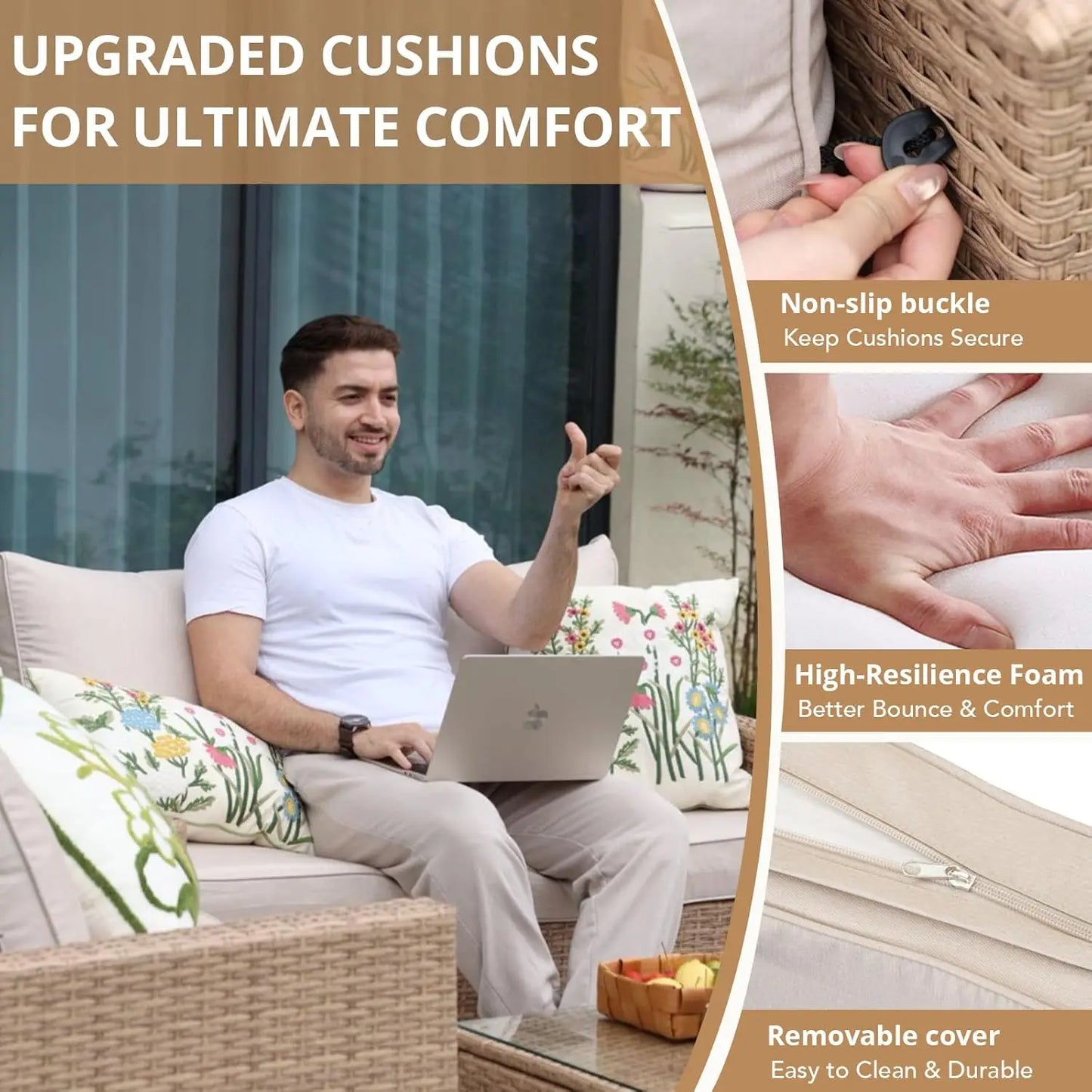4pc All-Weather Wicker Set