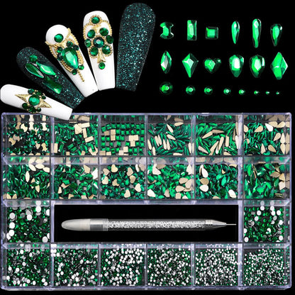 21 grid nail art jewelry