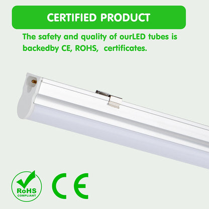 (6 Pack) LED T5 Integrated Single Fixture