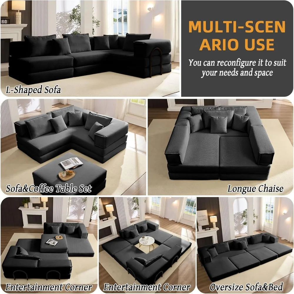 Boneless Sectional Couches