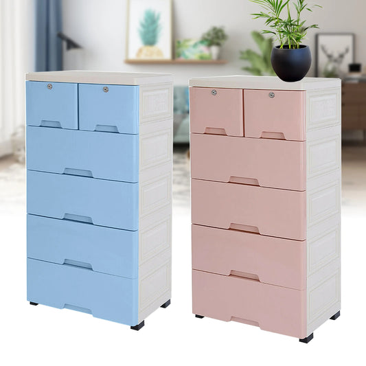 Classic 6 Drawer Plastic Dresser