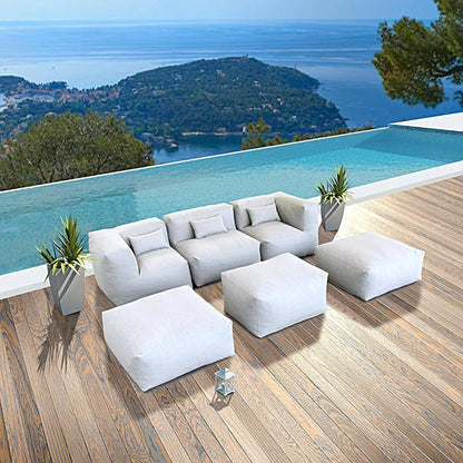 Patio Furniture Set Bean Bag 9 Pieces