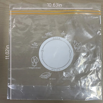 50Pcs Heavy-Duty  Freezer Bags