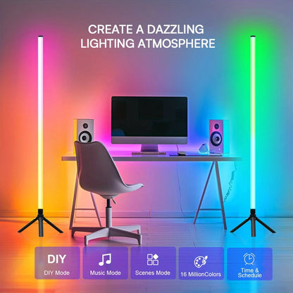 360° RGB Corner Atmosphere Lamp Black