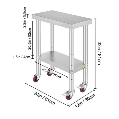 Stainless Steel  Prep Table