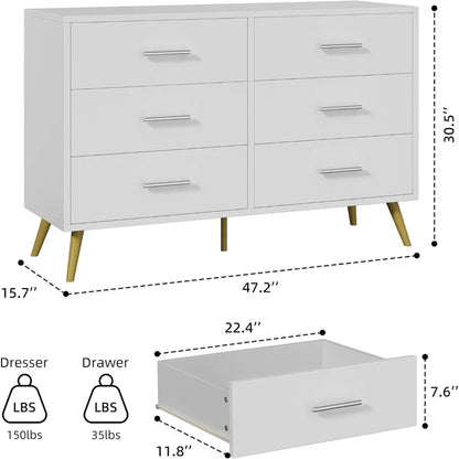 6-Drawer Wide Chest Organizer