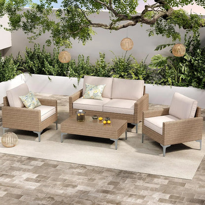 4pc All-Weather Wicker Set
