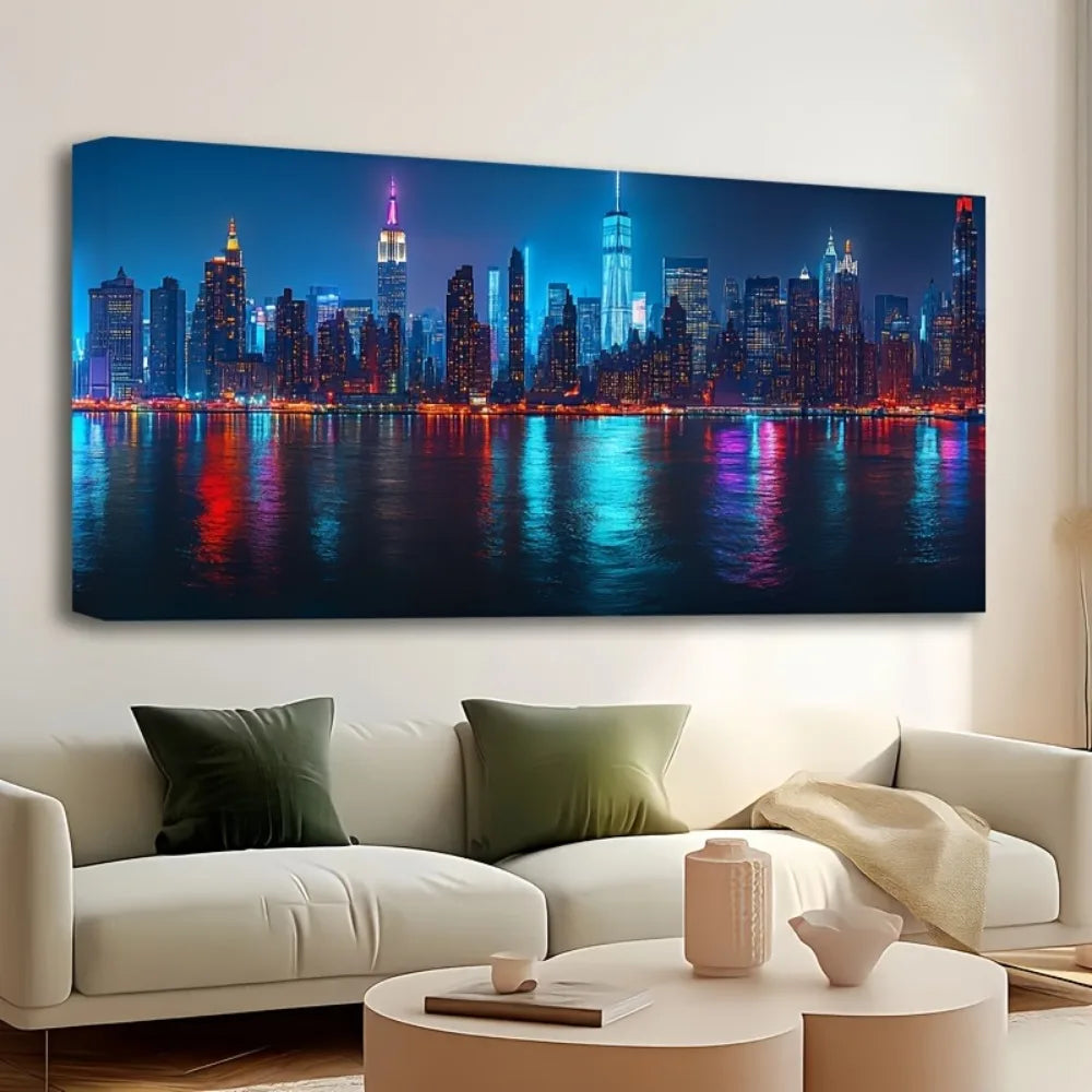 New York City skyline painting