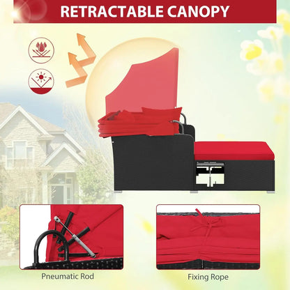 Outdoor Daybed with Canopy