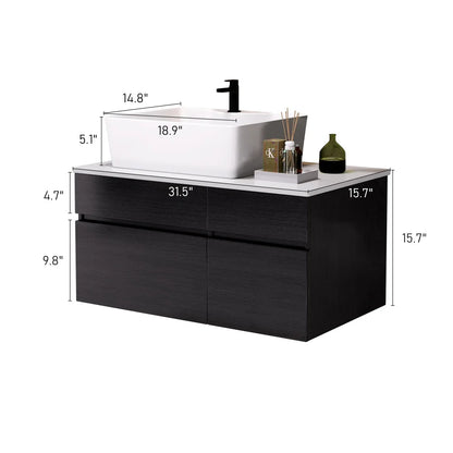 31.5 Inches Vanity with Sink