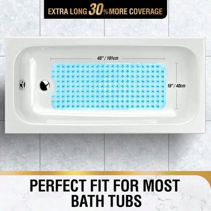 Non Slip Bath Mat For Tub 40x16 Inch Extra Long