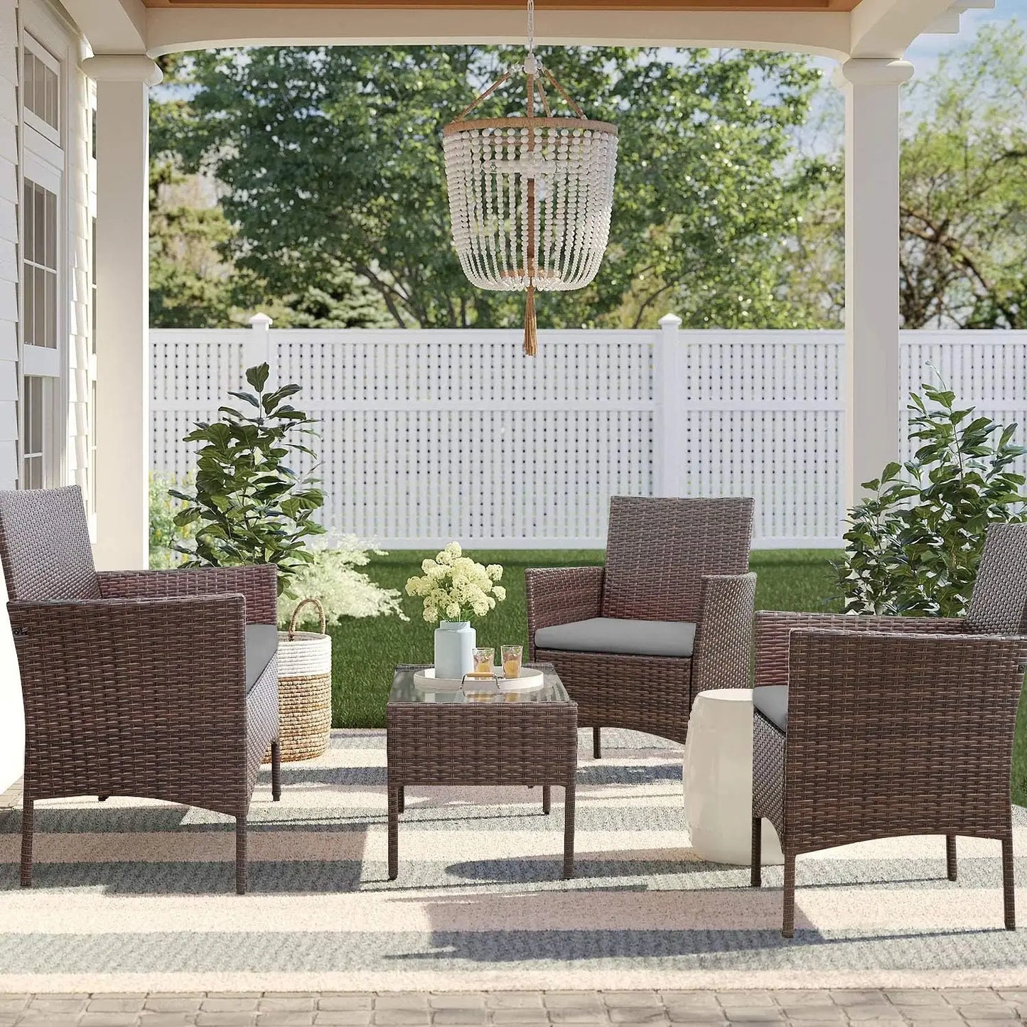 4 Pieces Outdoor Patio Furniture