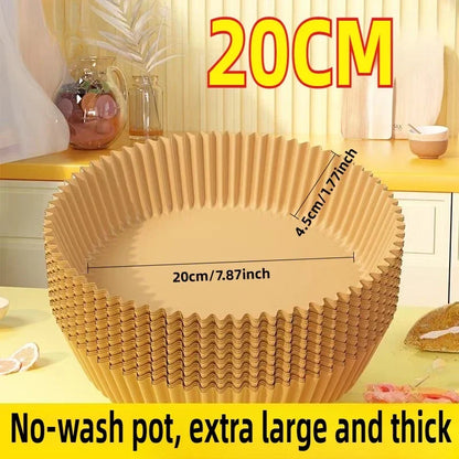 Non-stick Air Fryer Paper Liner-for Baking Microwave-Air Fryer Accessories Aerogrill Parchment for Home and Kitchen Baking Tools