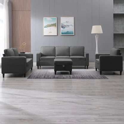 4 Piece Living Room Sofa Sets