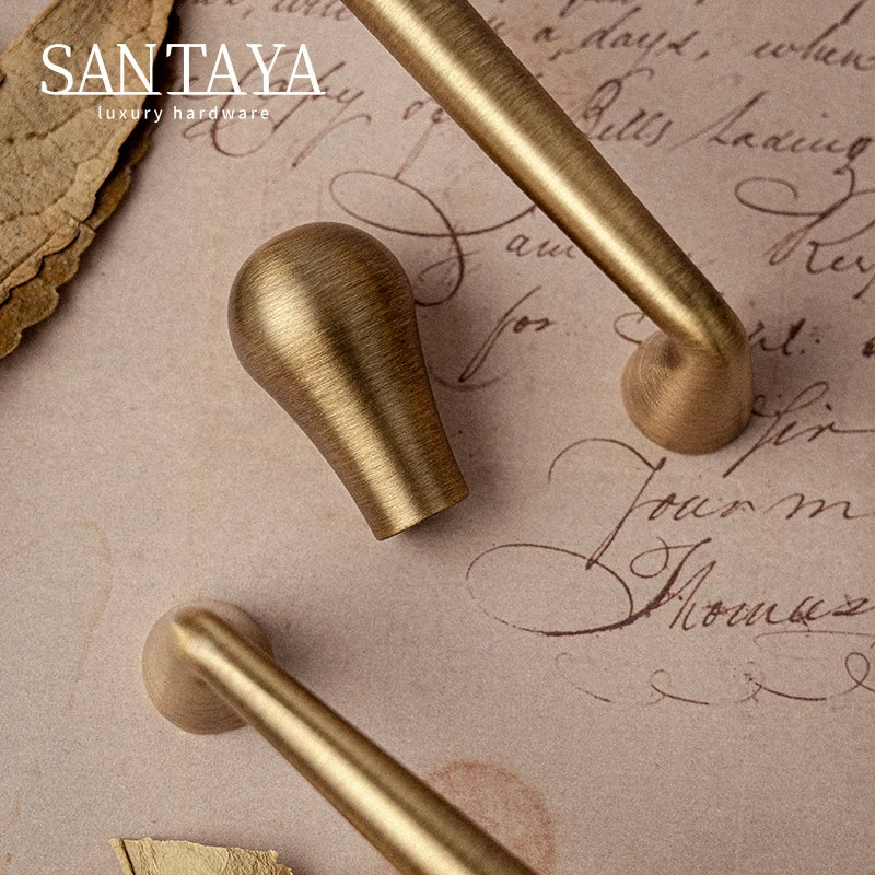 Solid Antique Brass Handle
